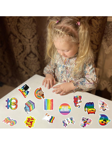 103 Calcomanías de Orgullo LGBTQ+ Ohhaha - Impermeables