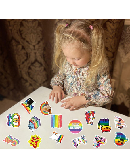 103 Calcomanías de Orgullo LGBTQ+ Ohhaha - Impermeables