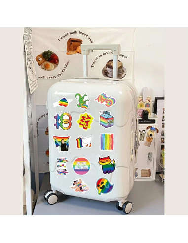 103 Calcomanías de Orgullo LGBTQ+ Ohhaha - Impermeables