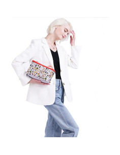 Estuche de Maquillaje PXTIDY Gris 24x17.5x12 cm Portátil 2