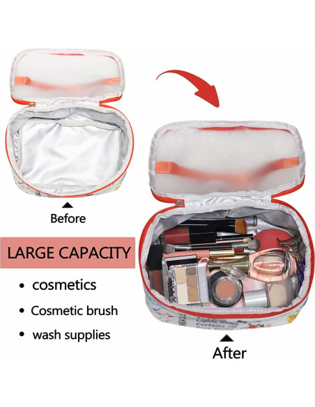 Estuche de Maquillaje PXTIDY Gris 24x17.5x12 cm Portátil