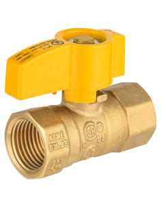 Válvula de Bola de Gas HeSun 1/2" FIP Latón 1 Paquete