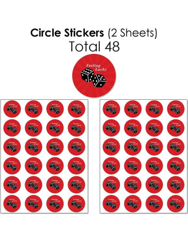 Kit de Etiquetas para Caramelos Las Vegas - 304 Piezas