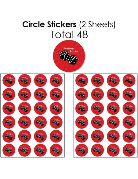 Kit de Etiquetas para Caramelos Las Vegas - 304 Piezas