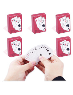 5 Barajas Mini Cartas de Juego Chen Sir 5.08x3.81cm
