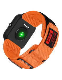Banda de Reloj LYSANDRA 22mm Nylon Naranja para Spade Co Health 4