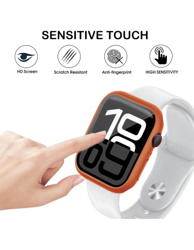 Paquete de 16 fundas para Apple Watch S10 46mm con vidrio templado