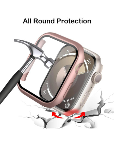 Paquete de 16 fundas para Apple Watch S10 46mm con vidrio templado
