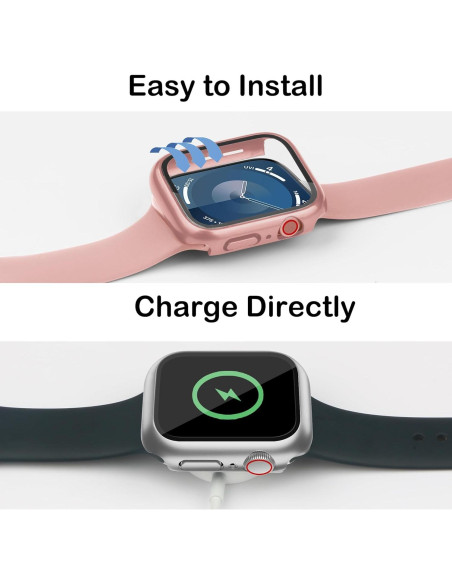 Paquete de 16 fundas para Apple Watch S10 46mm con vidrio templado