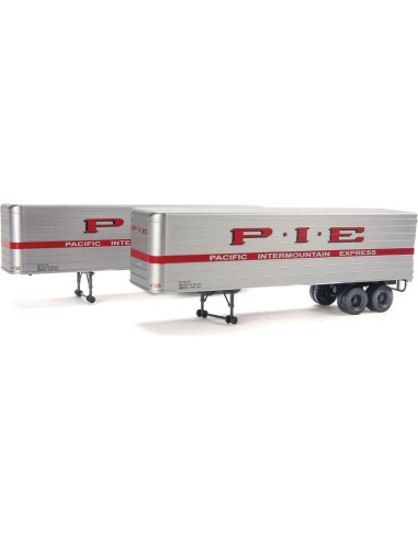 Remolque Americano Walthers HO 35' Paquete de 2 Detallado