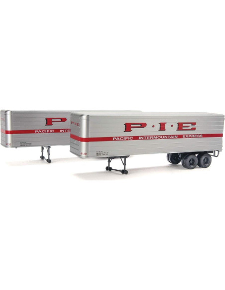 Remolque Americano Walthers HO 35' Paquete de 2 Detallado