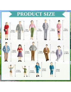 Figuras en Miniatura 28 Pcs Lewtemi 1:25 para Dioramas 2