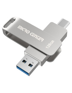 Micro Center 128GB USB 3.2 Doble Tipo-C y Tipo-A 200MB/s