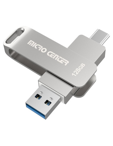 Micro Center 128GB USB 3.2 Doble Tipo-C y Tipo-A 200MB/s