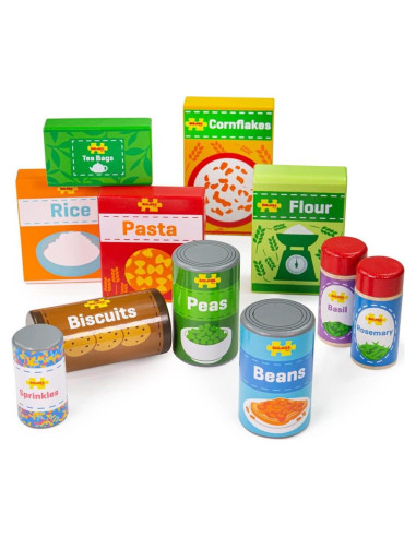 Armario de Madera Bigjigs Toys con Comida de Juguete