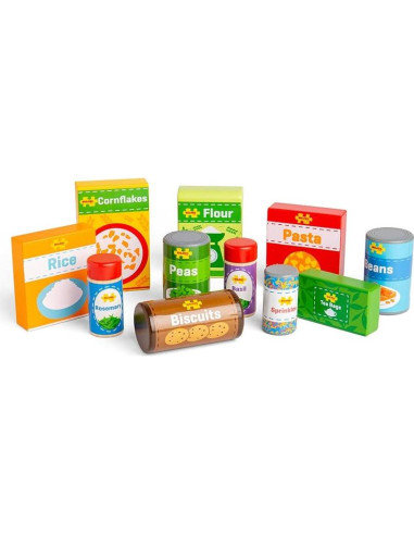 Armario de Madera Bigjigs Toys con Comida de Juguete