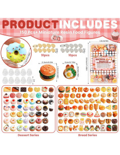 157 Piezas Juguetes de Comida Miniatura WASTROYAL 2