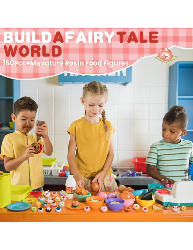 157 Piezas Juguetes de Comida Miniatura WASTROYAL