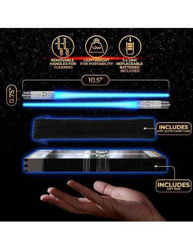 Palillos LED Sable de Luz Star Wars Saberchops 4 Pares