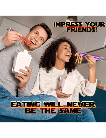 Palillos LED Sable de Luz Star Wars Saberchops 4 Pares