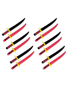 Juego de 12 Espadas Ninja de Espuma - Trademark Innovations