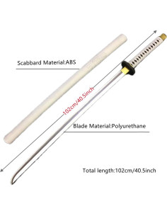 Espada de Cosplay Roronoa Zoro damdos 104cm Espuma PU 2