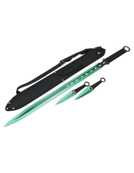 Espada DEFENDER XTREME 68,58 cm con funda y cuchillos