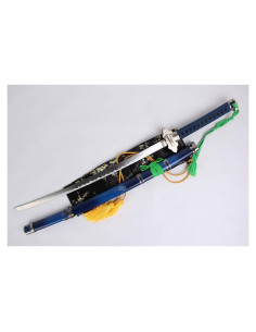 Espada Katana Samurai Azul Anime 106,68 cm Acero KinStore