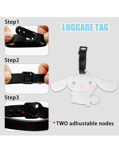 Etiqueta de Equipaje Kawaii JIADA - Silicona Multicolor Perro