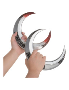 Flechas de Espuma Plateadas HugOutdoor - 2 Pcs Cosplay Halloween