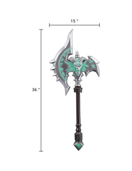 Conjunto Espada y Escudo Guerrero Medieval GoldenBall - Hacha 38x91 cm