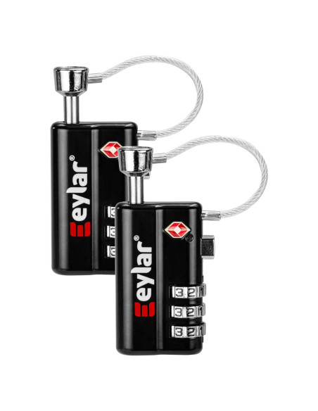 Candado de Combinación TSA Eylar 3 Dígitos - 2 Paquete Candado de Combinación TSA Eylar 3 Dígitos - 2 Paquete