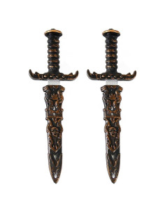Juego de 2 Espadas de Plástico TAOHUAJIANG para Disfraz