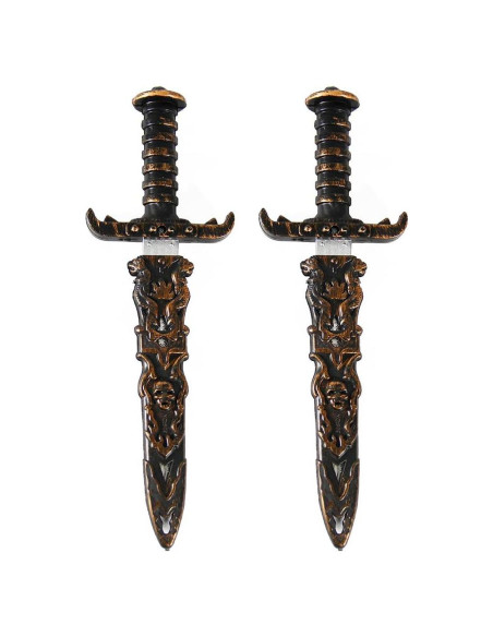 Juego de 2 Espadas de Plástico TAOHUAJIANG para Disfraz