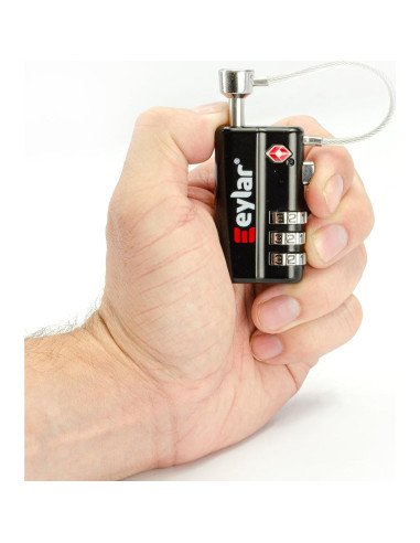 Candado de Combinación TSA Eylar 3 Dígitos - 2 Paquete