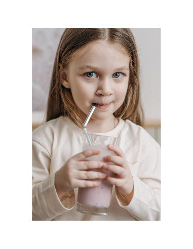 Popote de Metal Reutilizable XAWIAER 22.86cm con Silicona