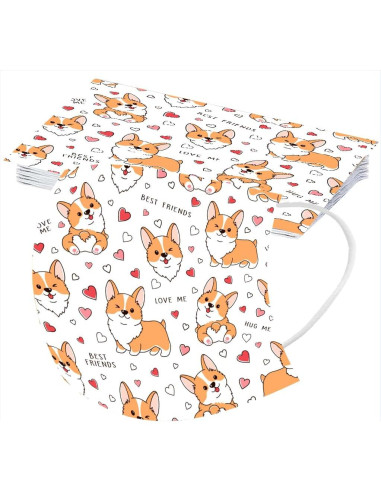 Cubierta Facial Desechable Adulto Unisex 50 Piezas 3 Capas