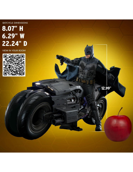 Conjunto de Figuras Batman y Batcycle Hot Toys 1/6 Escala