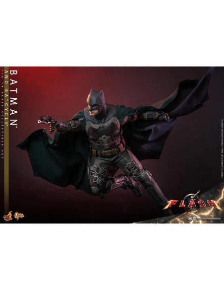 Conjunto de Figuras Batman y Batcycle Hot Toys 1/6 Escala