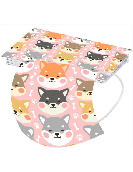 Cubierta Facial Desechable Adulto Unisex 50 Piezas 3 Capas