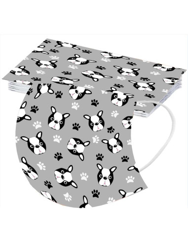 Cubierta Facial Desechable Adulto Unisex 50 Piezas 3 Capas