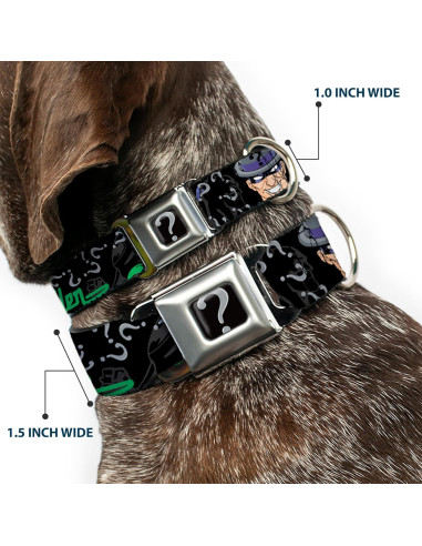 Collar de perro Buckle-Down Batman Mediano 3.81 cm Ancho