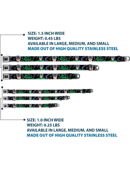 Collar de perro Buckle-Down Batman Mediano 3.81 cm Ancho