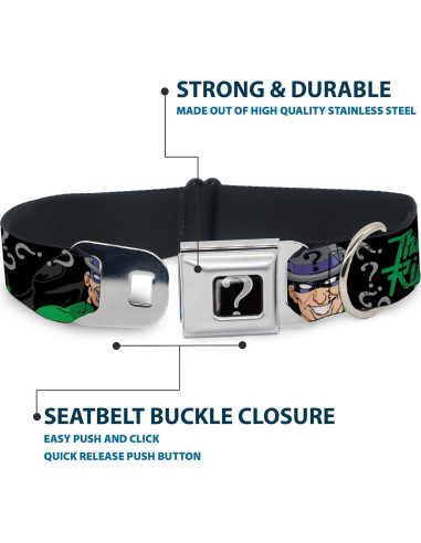 Collar de perro Buckle-Down Batman Mediano 3.81 cm Ancho