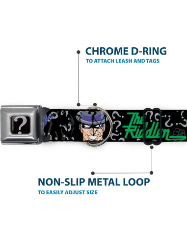 Collar de perro Buckle-Down Batman Mediano 3.81 cm Ancho