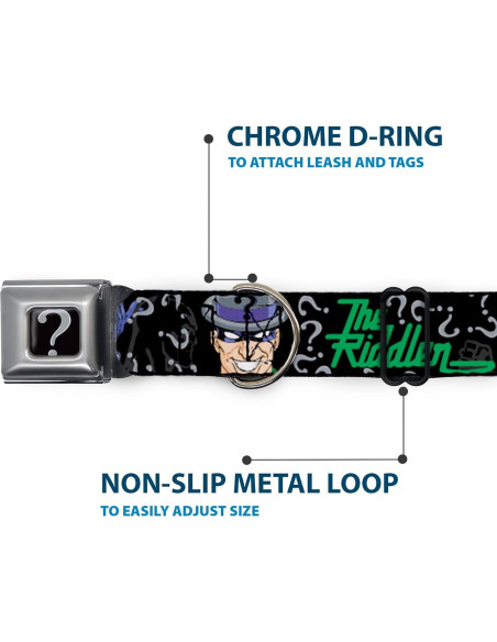 Collar de perro Buckle-Down Batman Mediano 3.81 cm Ancho