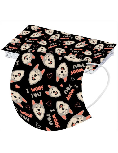 Cubierta Facial Desechable Adulto Unisex 50 Piezas 3 Capas