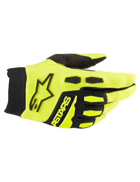 Guantes Alpinestars Full Bore Amarillo Fluo Negro XL