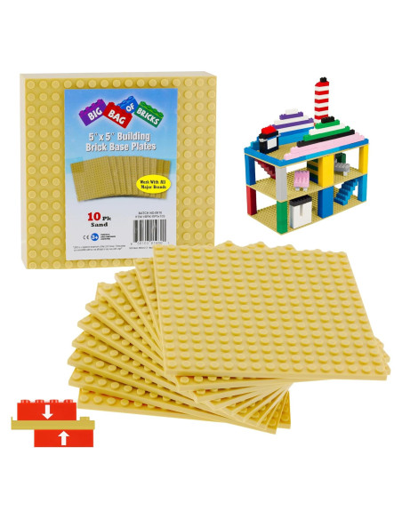 Placas Base de Ladrillos SCS Direct 5x5 cm Arena (10pcs)