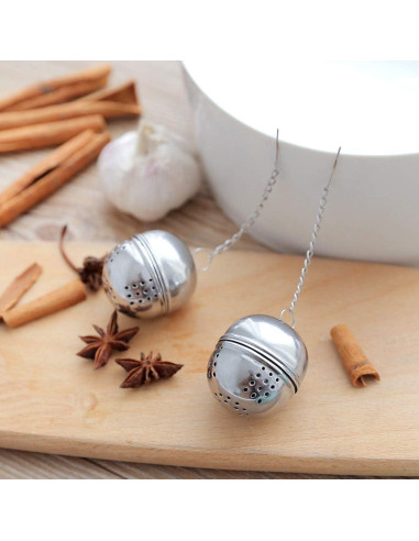 Infusor de Té Acero Inoxidable SHUO 2 Piezas 32g